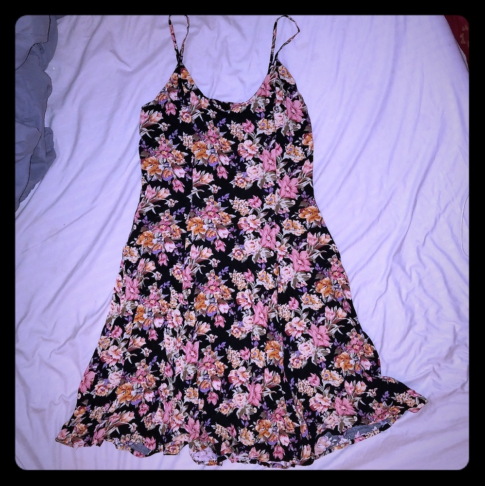 Express skater floral dress